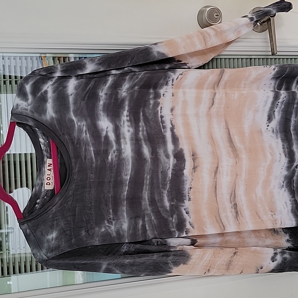 Dolan Anthropologie Trina Tie-Dye Midi T-shirt Dress Sz L Lined - Picture 4 of 11